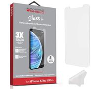 ZAGG InvisibleShield Glass+ Protector de pantalla para iPhone 11 Pro/iPhone Xs/iPhone X, vidrio templado HD, a prueba de manchas, sin burbujas, protección contra impactos y arañazos, herramientas