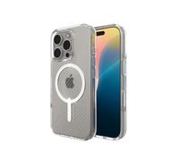 ZAGG Luxe Snap - Funda reforzada con grafeno para iPhone 16 Pro [6.3 pulgadas], compatible con MagSafe, diseño delgado y cómodo, cubierta trasera a prueba de golpes (transparente)