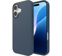 ZAGG Manhattan Snap - Carcasa para iPhone 16 Compatible con MagSafe, anticaídas de 4 m, Reforzada con grafeno, Silicona Suave, diseño Fino y Ligero, 96% de Contenido Reciclado, Azul Marino