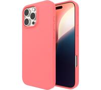 ZAGG Manhattan Snap - Carcasa para iPhone 16 Pro MAX Compatible con MagSafe, anticaídas de 4 m, Reforzada con grafeno, Silicona Suave, diseño Fino y Ligero, 96% de Contenido Reciclado, Rosa Begonia