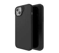 ZAGG Manhattan Snap - Funda para iPhone 15 Plus/14 Plus, de Silicona Premium, Material de grafeno Duradero, Superficie Lisa con un cómodo Agarre Ondulado, Funda MagSafe para teléfono, Color Negro