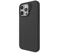 ZAGG Manhattan Snap - Funda para iPhone 15 Pro, Silicona iPhone, Material de grafeno Duradero, Superficie Lisa con un cómodo Agarre Ondulado, Funda MagSafe, Negro