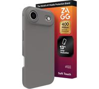 ZAGG Manhattan Snap - Funda para iPhone Air, arcilla gris, protección contra caídas (4 m), silicona suave al tacto, delgada y ligera, superficie lisa y agarre antideslizante, compatible con MagSafe