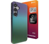 ZAGG Milan - Funda para Samsung Galaxy S25+, protección contra caídas de 13 pies, reforzado con grafeno, diseño delgado y elegante, acabado iridiscente, compatible con carga inalámbrica, ecológica