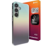 ZAGG Milan - Funda para Samsung Galaxy S25+, protección contra caídas de 13 pies, reforzado con grafeno, diseño delgado y elegante, acabado iridiscente, compatible con carga inalámbrica, respetuosa