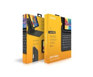 Zagg Pro Keys - Teclado inalámbrico y Funda para Apple iPad de 10,2", Color Negro y Gris