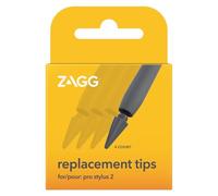 ZAGG Pro Stylus 2 Pen para iPad, Puntas de Repuesto (Paquete de 4), iPad Post 2018, Gris
