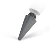 ZAGG Pro Stylus 2 puntas de repuesto - Paquete de 4, también se adapta a ZAGG Pro, diseño fácil de atornillar, diseño sensible a la inclinación, compatible con iPad, iPad Pro, iPad Air y más, gris