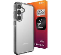 ZAGG Santa Cruz - Funda delgada para Samsung Galaxy S25+, protección contra caídas de 13 pies, compatible con carga inalámbrica, resistencia al grafeno, 70% material reciclado, antiarañazos, agarre