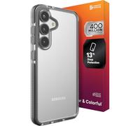 ZAGG Santa Cruz - Funda delgada para Samsung Galaxy S25, protección contra caídas de 13 pies, compatible con carga inalámbrica, resistencia al grafeno, 70% material reciclado, antiarañazos, agarre