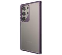 ZAGG Santa Cruz - Funda para Samsung Galaxy S24 Ultra, ultradelgada, transparente con detalles de color, reforzada con grafeno, resistente a las caídas, color morado uva