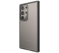 ZAGG Santa Cruz - Funda para Samsung Galaxy S24 Ultra, ultrafina, transparente con detalles de color, reforzada con grafeno, resistente a caídas, color negro