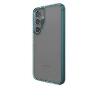 ZAGG Santa Cruz - Funda para Samsung Galaxy S24+, ultrafina, transparente con detalles de color, reforzada con grafeno, resistente a caídas, azul aguamarina