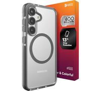 ZAGG Santa Cruz Snap - Funda para Samsung Galaxy S25, delgada, protección contra caídas de 13 pies, compatible con carga inalámbrica rápida, resistencia al grafeno, 70% material reciclado