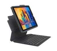 ZAGG Teclado Pro Keys y Funda Desmontable Compatible con Apple iPad de 10.9 Pulgadas, retroiluminado, Duradero, Ligero, Apto para Viajes, Bluetooth, Gris/Negro, (inglés británico)