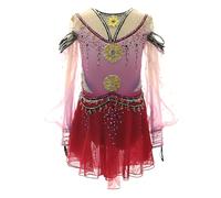 Zagitova Vestido De Actuación De Patinaje Sobre Hielo For Niña Y Mujer, Traje De Competición De Patinaje Artístico Profesional, Ropa De Gimnasia Hecha A Mano(4XL)
