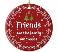 ZAGKOO Adornos de amistad 2023 para mujeres, amigas, adornos de Navidad para amigas, adornos de mejor amiga para decoración de árbol de Navidad, regalos de amistad de Navidad para mejor amiga, mejor