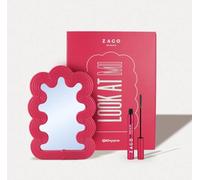 Zago Milano LOOK AT MI Box Limited Edition con suero cebador 2 en 1 pestañas/cejas + exclusivo espejo de diseño único artesanal vegano