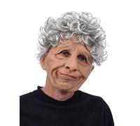 Zagone Studios Máscara de látex Loving Grandma Marge, una anciana súper suave, máscara de tía anciana con movimiento de la boca