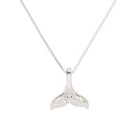 ZAGZIG Collar de Plata de Ley 925 con Cola de Sirena, delfín y Ballena, Regalo Hecho a Mano