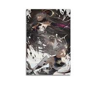 ZAHAABWS Póster de animación de personajes bidimensionales, pintura decorativa, lienzo, pósteres de pared e impresión artística moderna para decoración de dormitorio familiar, 60 x 90 cm