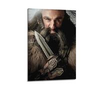 ZAHAABWS Póster decorativo de Dwalin de La película El Hobbit Un viaje inesperado, póster decorativo de lienzo para pared e impresión artística moderna para decoración de dormitorio familiar, pósteres