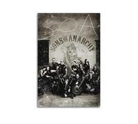 ZAHAABWS Póster decorativo de la película Hijos de la Anarquía para pared e impresión artística moderna para dormitorio familiar, 40 x 60 cm