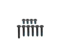 ZAHARA 10 unidades / 1 juego de tornillos chasis para ordenador portátil, funda básica, fijación para ASUS Zenbook Pro 14 OLED UX6404 UX6404VI UX6404VV, color negro (1 largo 5medio 4 corto) inferior