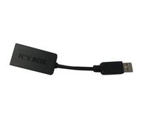ZAHARA - Adaptador de extensión Ethernet para ICY Box USB 3.0 a VGA IB-AC507 Ethernet LAN Adapter Cable