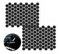 ZAHD 2 PCS Pegatinas Reflectantes para Cascos de Panal Pegatinas Reflectantes Seguridad Nocturna para Casco Universal Retro Reflectante Adhesivos para Coches Casco para Coches Casco