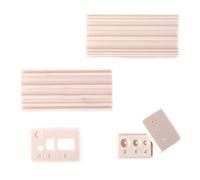 ZAHD 2 PCS Rodillo de cuentas de arcilla polimérica herramientas Molde portátil de cuentas de arcilla para Hacer Cuentas Redondas Redondos de Herramienta para Crear Bolas y Perforar 4mm 6mm 8mm (Rosa)