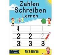 Zahlen Schreiben Lernen Ab 3 Jahren: Übungshefte Mathe für Kinder | Schreibübungen Vorschule - 1-100 Zählen | Kleinkinder Buch Ab 3 Jahren