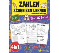 Zahlen Schreiben lernen ab 4 Jahre: Ein großer Kindergartenblock, Vorschulblock und Malbuch zum Zahlen schreiben üben. Perfekt geeignet für Kinder ab ... Mädchen - auch für Kindergarten und Schule)