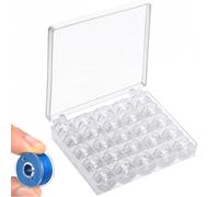 Zahoken Bobinas de costura - 25 piezas de herramientas de máquina de coser, bobinas de clase 15 - para adultos, manualidades, ropa, joyería, cuentas
