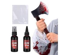 Zahoken Maquillaje de Sangre Falsa - Spray De Gotas De Sangre Para Ropa Halloween | Accesorios De Maquillaje Para Cosplay Terrorifico Fiestas Teatro Y Casa Encantada Zombi