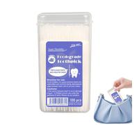 Zahoken Palillos Limpiadores Dentales - Palillos De Doble Punta Aromatizados - 100 Piezas Quita Manchas Cuidado Bucal Para Espinas De Pescado Para Mujeres Hombres Adolescentes Adultos Mayores Acampada