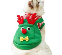 Zahoken Traje Navideño de Gato | Disfraz de Reno Navideño para Mascotas | Vestimenta para Mascotas | para Perros y Gatos en Paseos al Aire Libre, Fiestas, Reuniones, Vacaciones, Foto y l