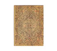Paperblanks Cuaderno Zahra Mini – Tapa flexible, rayado – Arte de encuadernación Safávida