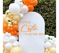 Zaibianhao A Little Cutie est en camino de Baby Shower Decal - Firma para el panel de baln Panel de teln de fondo Decoracin de decoracin de