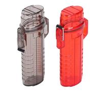 ZAICOLER 2 Tubos de Almacenamiento de Bolsillo a Prueba de Agua, Contenedor Organizador Portátil, Tubo de Almacenamiento Hermético con Tapa y Sello de Goma, Ideal para Acampar Al Aire Libre, Viajes