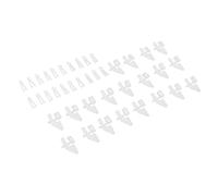 ZAICOLER 20 Juegos de Kit de Horquilla de Bocinas de Control de 4 Orificios, Kit de ángulo de Timón Tipo Enchufe, Conector de Varilla de Tracción de Acero, Ideal para Aviones RC y Aviones de ala