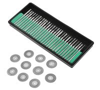 ZAICOLER 30 Burs 10 Saw Blades 2 Mandrels Accesorios de Herramientas con Varias Formas de Corte de Discos para Diferentes Necesidades de Uso desde Hace Mucho Tiempo