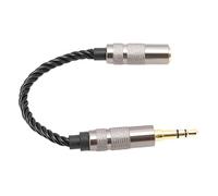 ZAICOLER Adaptador Portátil de 3,5 Mm a 2,5 Mm Cable de de Sonido de Alta Resolución para Amantes de la Música Cable de Conversión de Conector de Auriculares de Cobre Plateado Negro