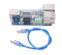 ZAICOLER Aislador USB, Placa de Acoplamiento de Acoplamiento de Módulo PCB de 4 Canales de 4 Canales con una Línea de Aislador de Acoplamiento con el Puerto Cuadrado USB para Teclado,