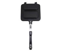 ZAICOLER Bandeja para Sándwiches de Doble Cara Función única Sellado de Bordes Mango Grueso Revestimiento Antiadherente Sartén con Aleación de Aluminio Plástico para Cocina Casera