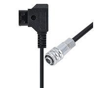 ZAICOLER Cable de Alimentación 4K para Cámara Cinema 4K, Cable de Monitor D-Tap para BMPCC, de Conexión Duradero para Batería Gold Mount V Mount, de Plástico Negro de 19,7 Pulgadas (1M)