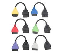ZAICOLER Cable de Escáner OBD2 Adaptador de Herramienta de Diagnóstico de Material ABS Profesional para 6 Piezas Longitud de Cable de 8.66 Pulgadas Ajuste Entusiastas del Automóvil