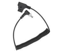 ZAICOLER Cable de Fuente de Alimentación para Monitor de CC, Cable de Resorte de 40 80 Cm de Longitud D Tap a Puerto de CC, con Bloqueo Fijo Más Estable, para Luz de Relleno de Monitor BMCC BMPC