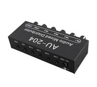 ZAICOLER Caja Divisora de Audio Estéreo, Potente Amplificador de Auriculares para Salida Dinámica para Amantes de la Música, Aleación de Aluminio ABS