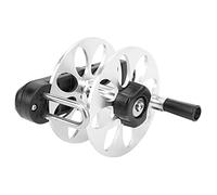ZAICOLER Carrete de Fusil, Carrete de Pesca de Aleación de Aluminio con Perilla de Tensión Ajustable y Plegable, para la Mayoría de Fusiles con Línea de PE de 2 Mm y 50 M